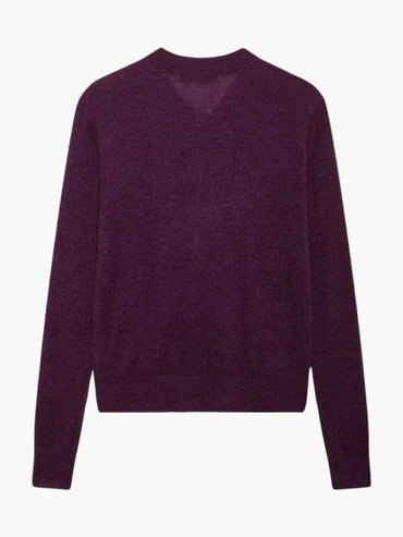 Minna | Strickjacke mit Krawattenausschnitt und Taschen