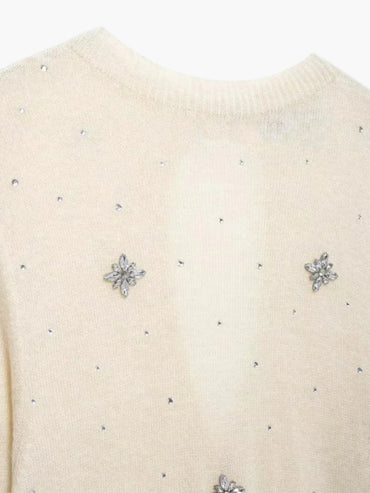 Nadine | Verschönerte Strickjacke mit Knopfleiste