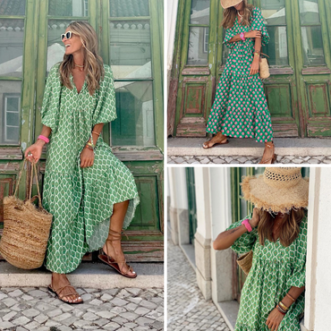 Grünes Sommerkleid