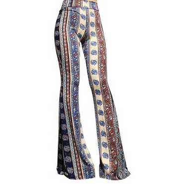 Leopard Bootcut-Hose