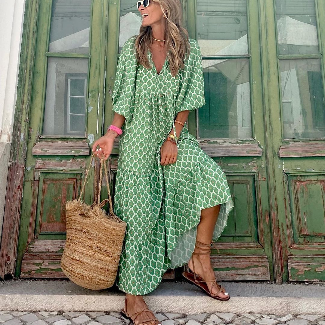 Grünes Sommerkleid