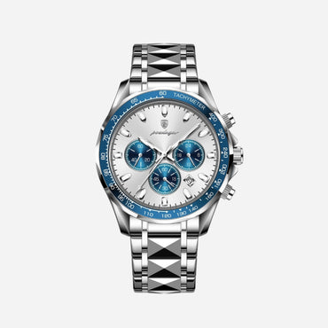 Luxuriöse Herren-Sportuhr mit wasserdichtem Quarzwerk und Chronograph