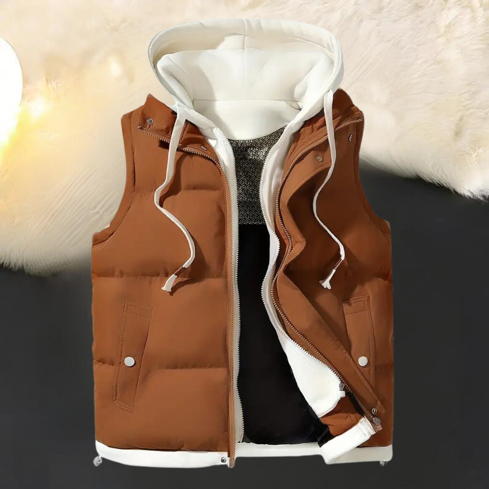 FRANK - Stilvolle lässige Strickjacke mit Kapuze für Männer