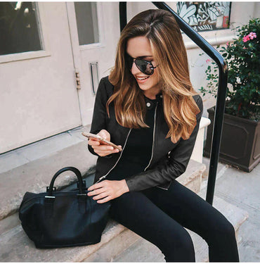 Lederjacke