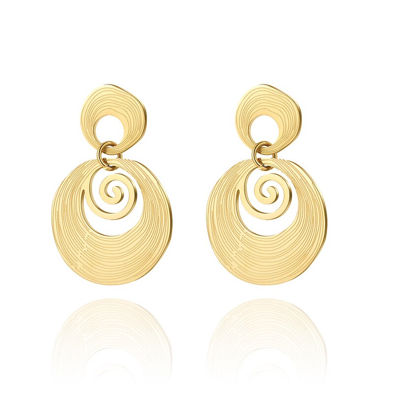 Bea - Elegante 316L-Edelstahl-Ohrringe aus Gold für die moderne Frau