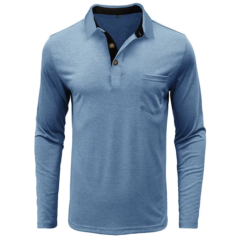 Jörg™ | Herren Langarmshirt in Unifarbe