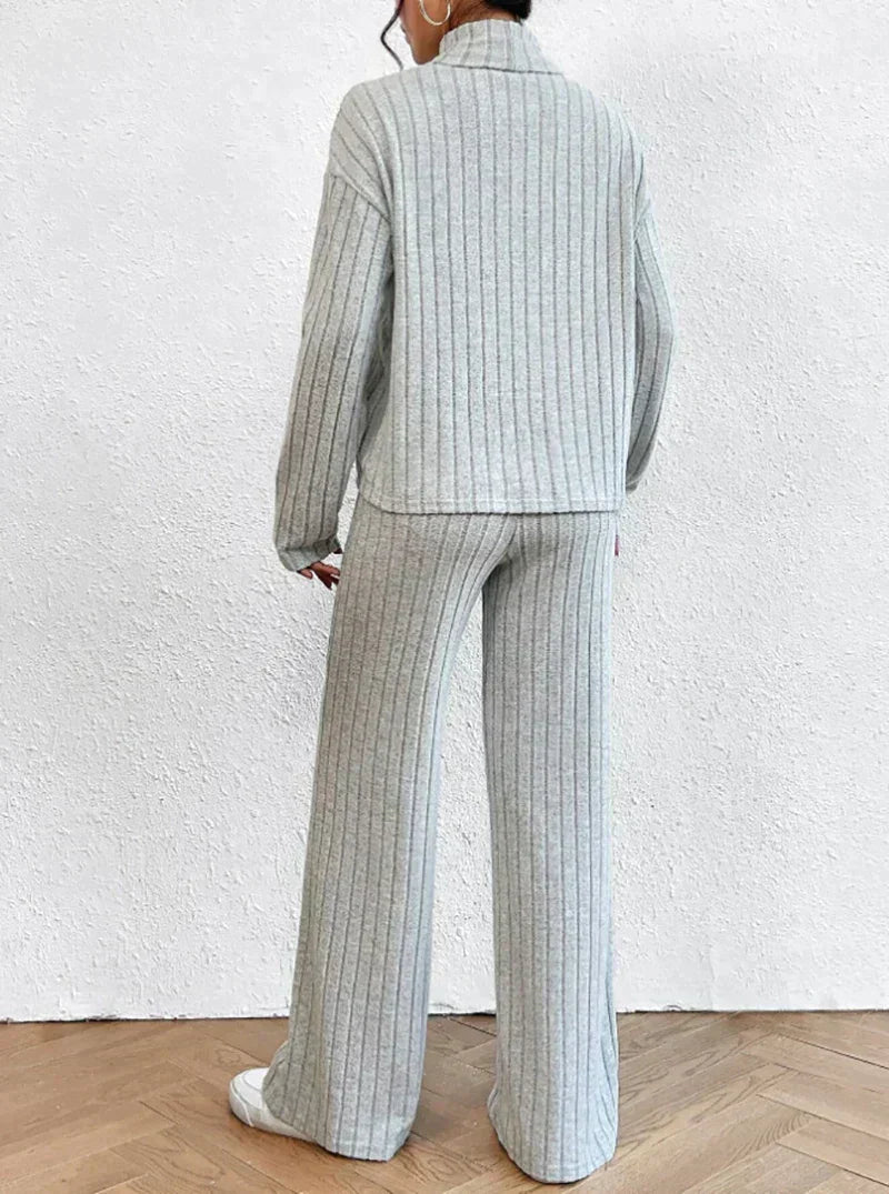 Strickhose und Rollkragenpullover für Frauen