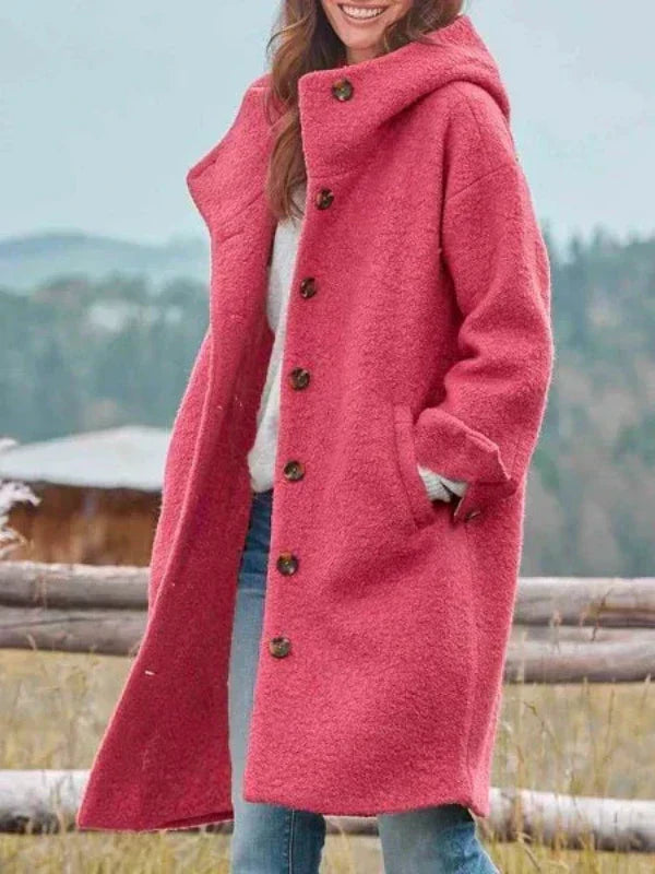 AMELIE - Stilvolle lange Winterjacke