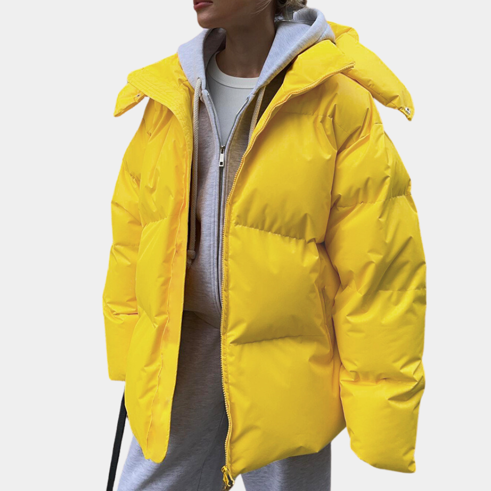 Elegante Damenjacke mit leichter Wattierung von Maron