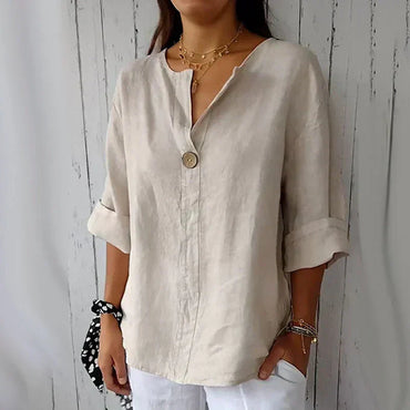 Denzel | Vielseitige Knopf Bluse