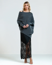 Asymmetrisch Drapierter Pullover