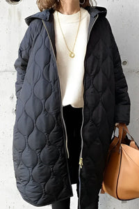 Neu Lässiger Parka-Mantel mit Kapuze aus Argyle [Letzter Tag Rabatt]