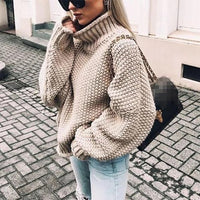 Pullover mit halbhohem Kragen