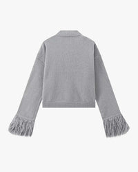 Manon | Strickjacke mit Knöpfen und Federärmeln