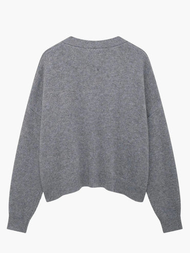 Leona | Strickjacke mit V-Ausschnitt
