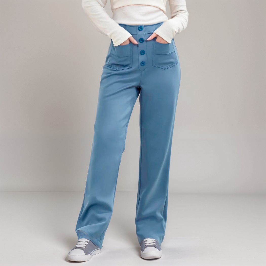 Nina | Elastische Hose mit hoher Taille