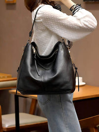 Jacky - Elegante und geräumige Sommer-Tasche aus Leder für Frauen