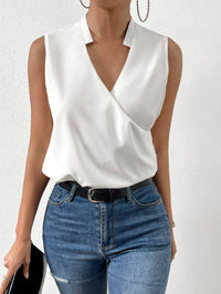 Elegantes ärmelloses einfarbiges Top