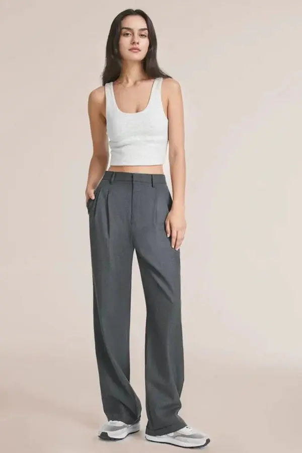 Elegante High-Waist Wide-Leg Hose mit zeitlosem Schnitt