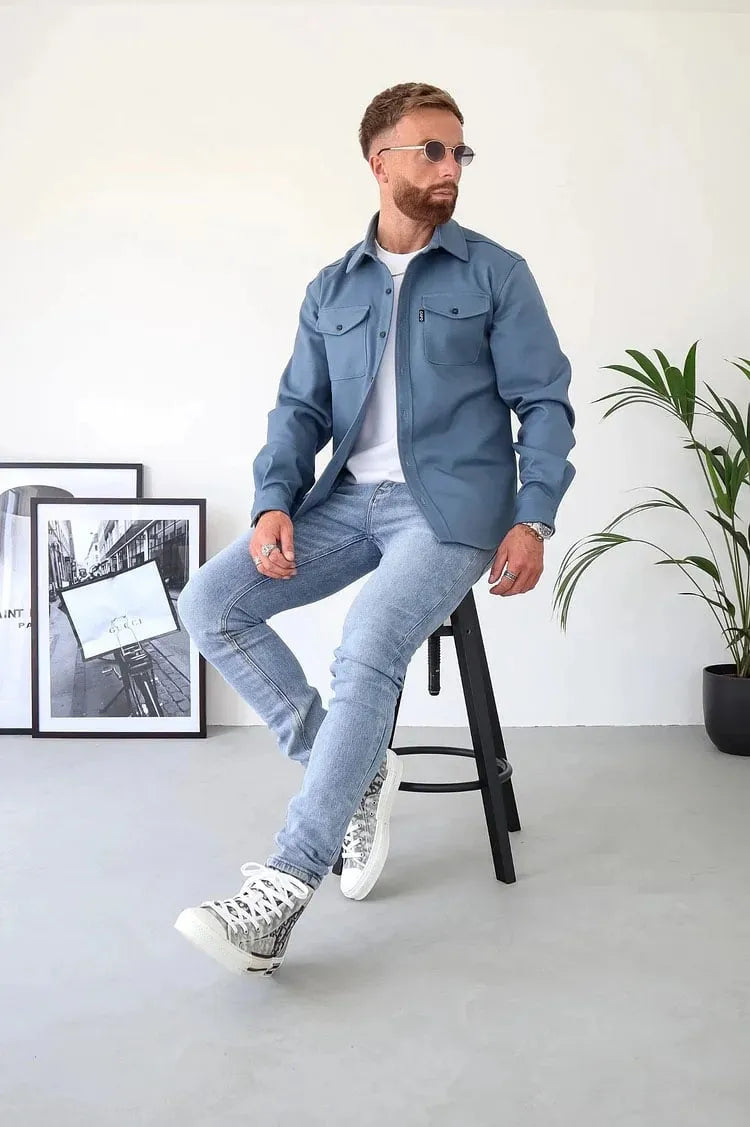 André™ - Lederjacke mit Knöpfen