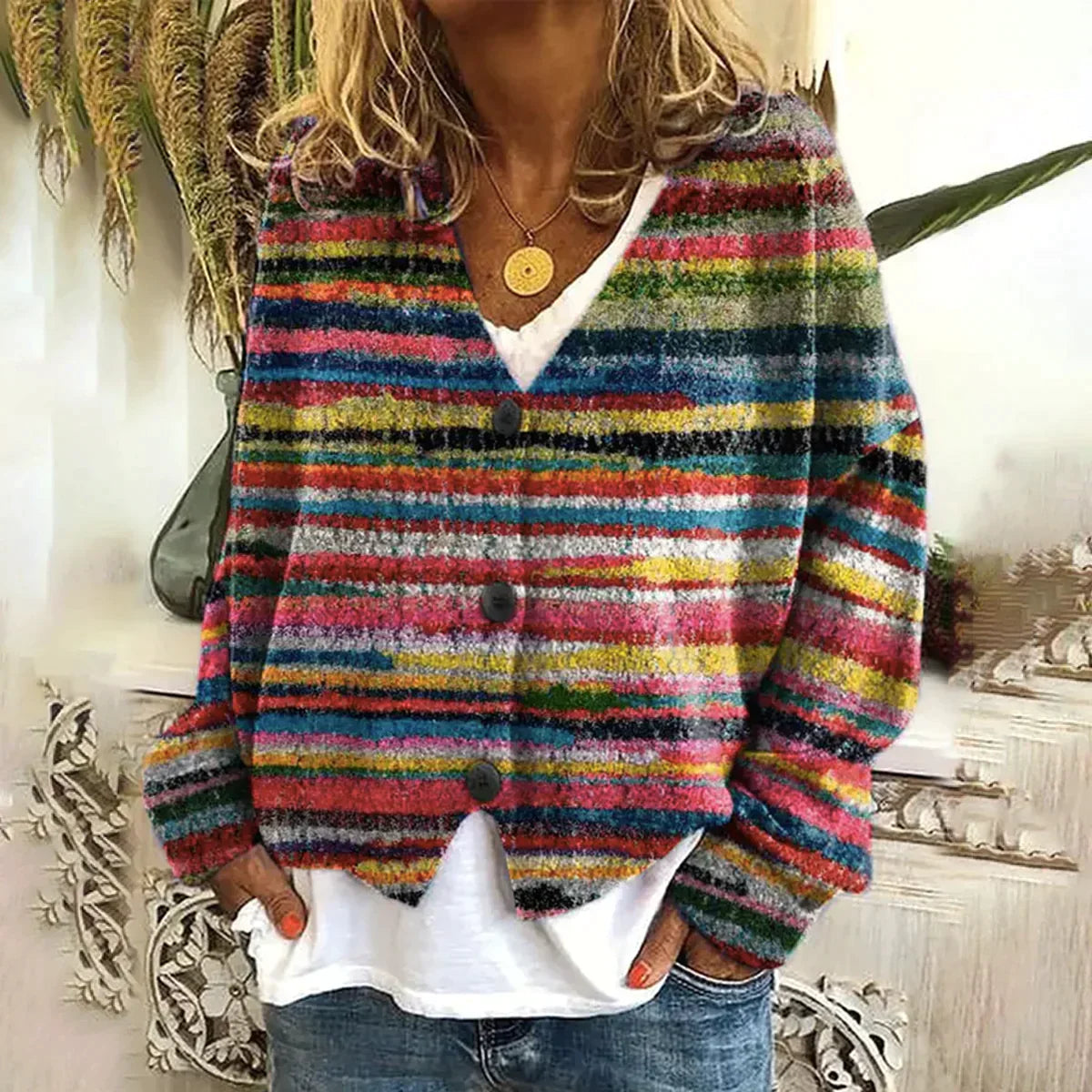Effie - Stylischer bedruckter Pullover