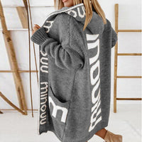 Lange Strickjacke