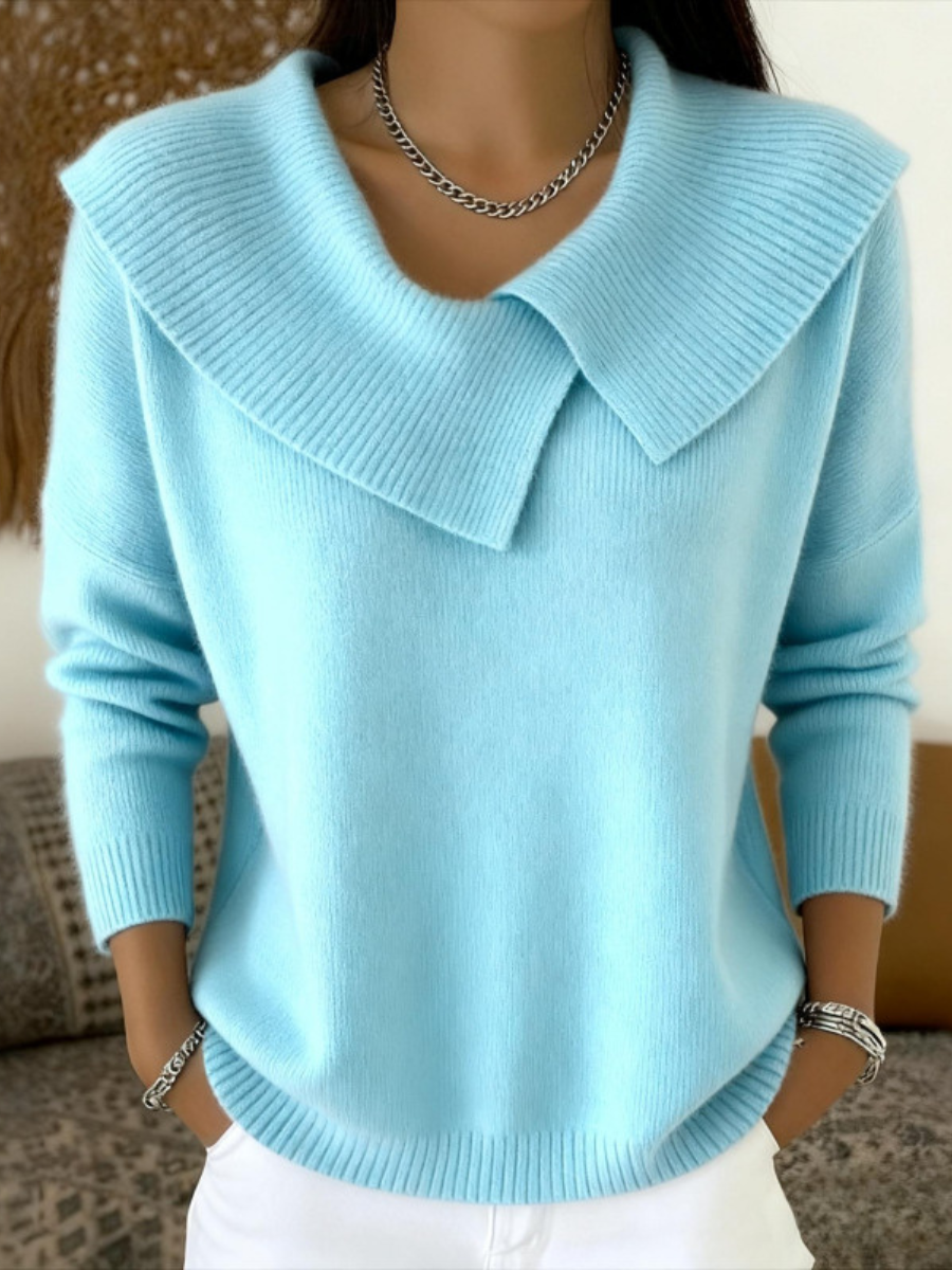 Lucia | Pullover mit Weichem Kragen