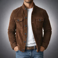 Knopflederjacke für Herren