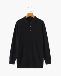 Bennett | Luxuriöser Herren Kaschmirpullover mit Polokragen & Knopfleiste