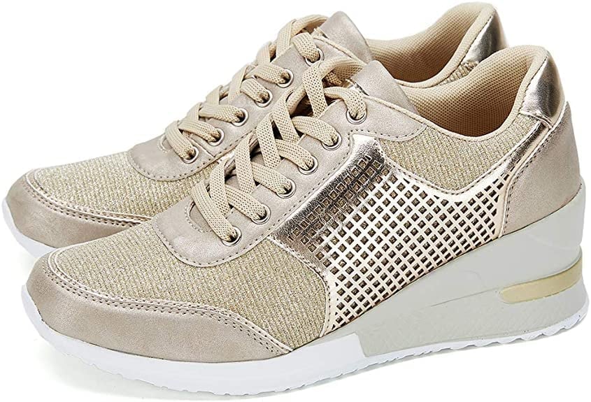 Amelia - Stylische orthopädische Turnschuhe mit elegantem hohen Absatz und bequemem Keilabsatz