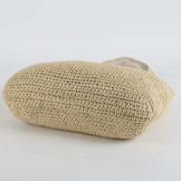 Elegante Stroh-Strandtasche