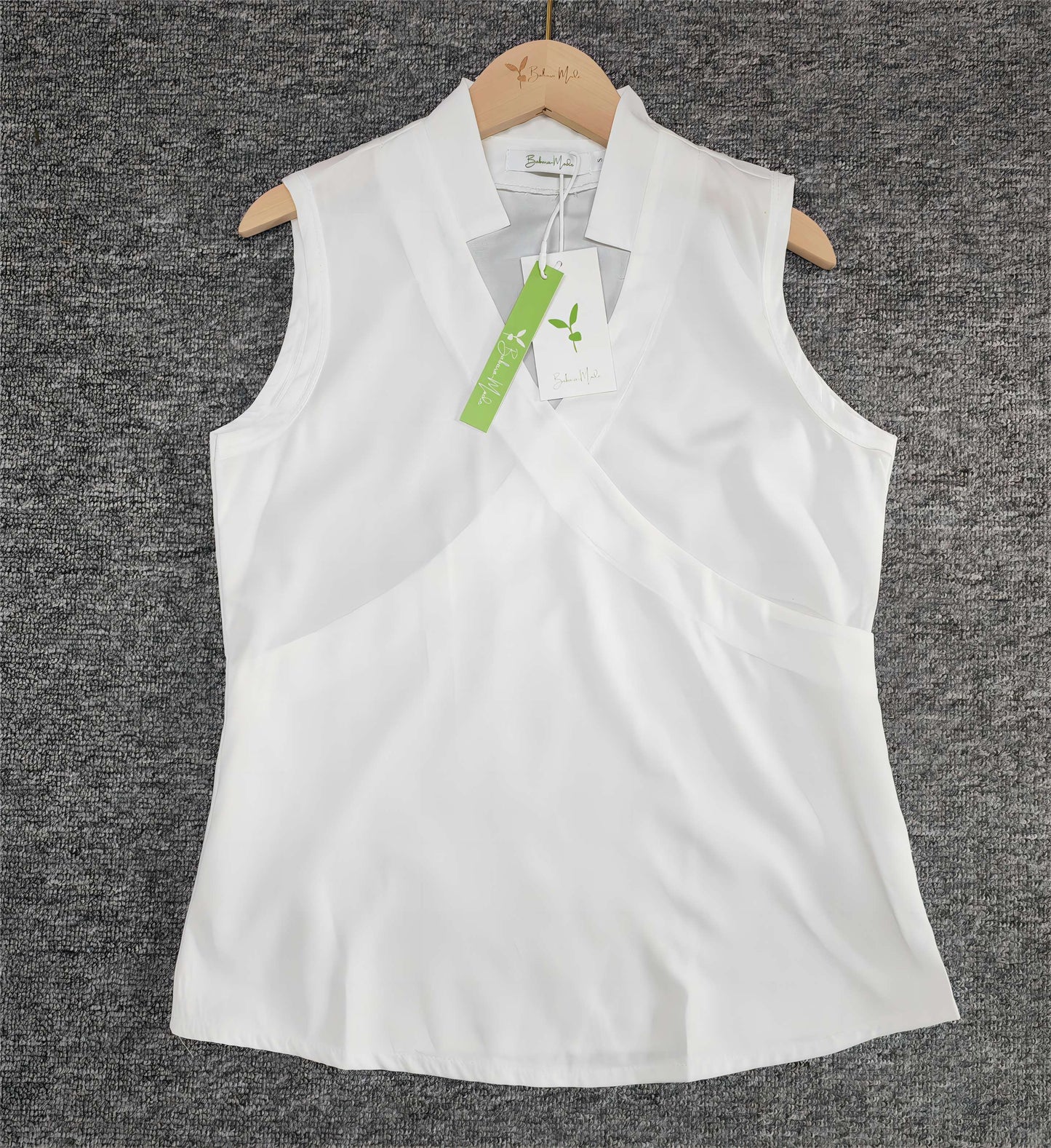 Elegantes ärmelloses einfarbiges Top