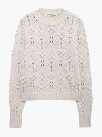 Delia | Modischer Damenpullover aus Zopfmuster