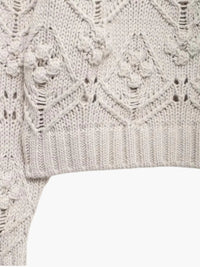 Delia | Modischer Damenpullover aus Zopfmuster