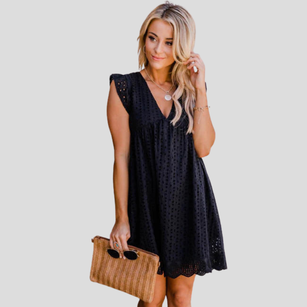 Elspeth™ – Sommerkleid mit Taschen, Spitze & Integrierten Shorts