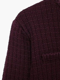 Senta | Strukturierte Strickjacke mit goldenen Knöpfen