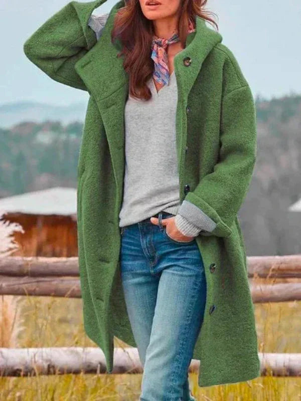 AMELIE - Stilvolle lange Winterjacke