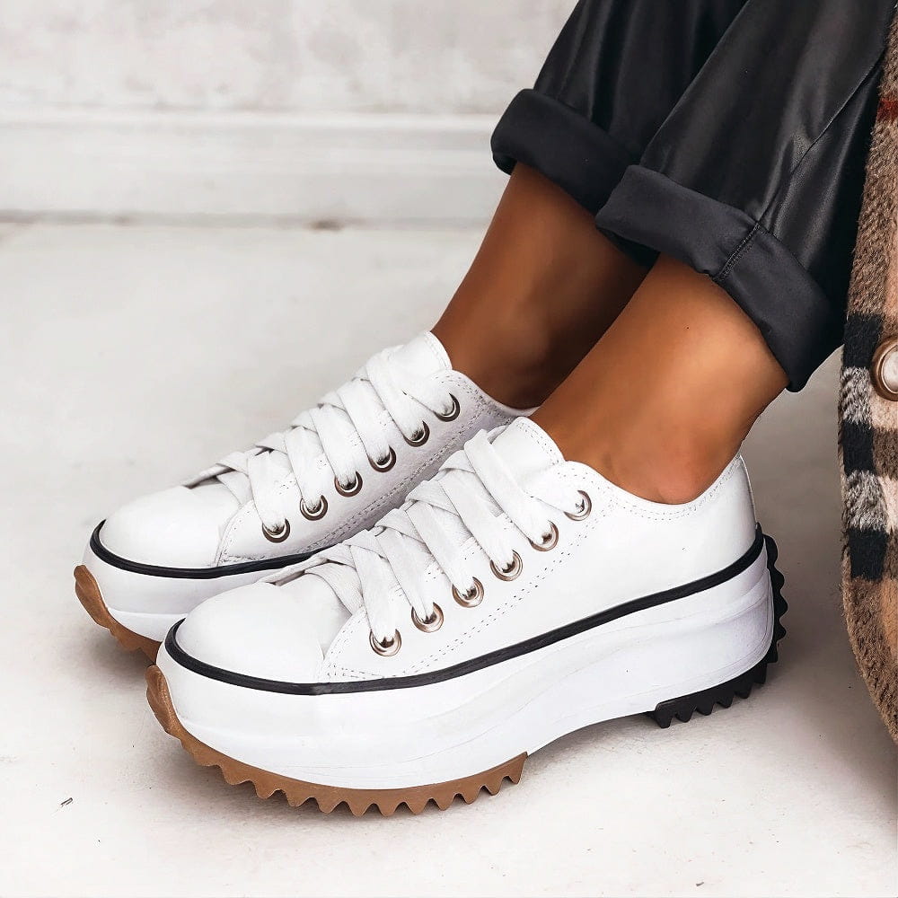 Elsa - Plattform-Sneaker aus Leder