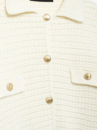Ivonne | Texturierte Strickjacke mit Knopfleiste