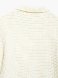 Ivonne | Texturierte Strickjacke mit Knopfleiste