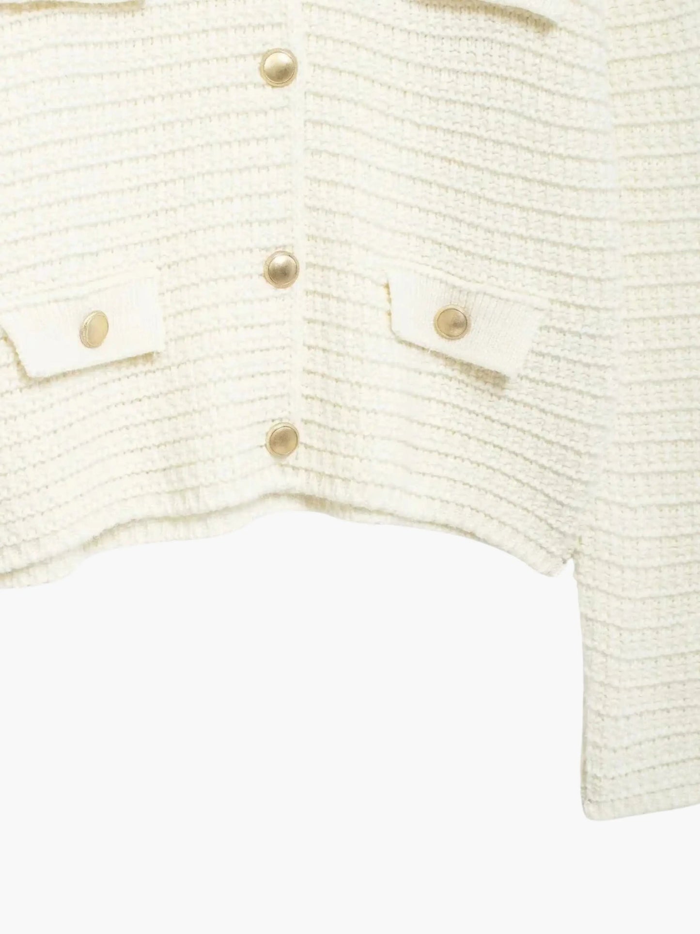 Ivonne | Texturierte Strickjacke mit Knopfleiste
