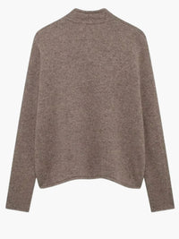 Irma | Strickjacke mit offener Vorderseite und hohem Kragen