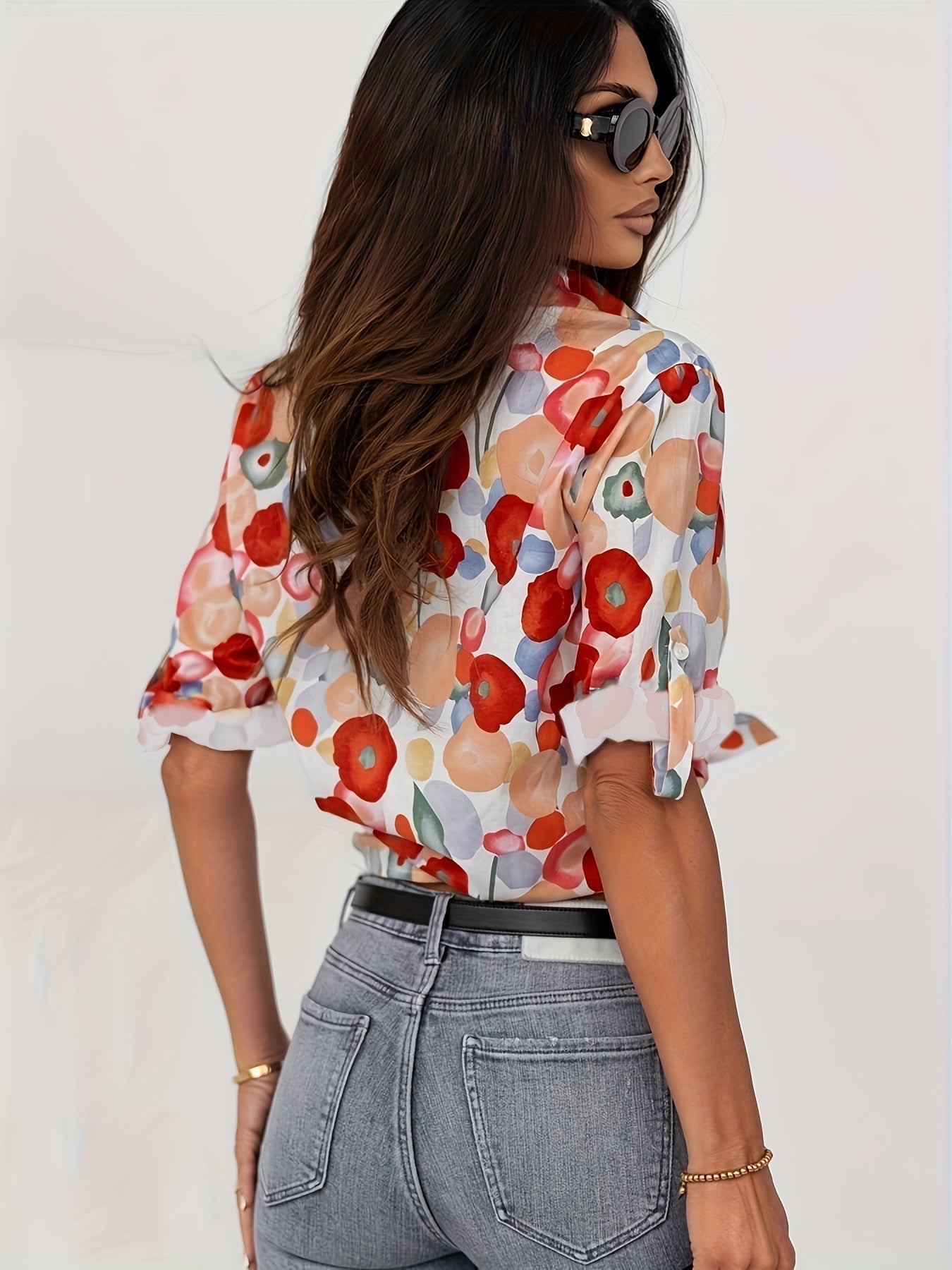 Isabey | Bunte Blumenbluse für Damen
