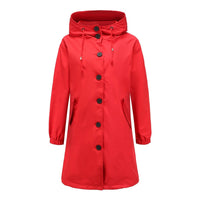 Flieder - Stylischer Damen-Windbreaker mit wasserdichter Kapuze