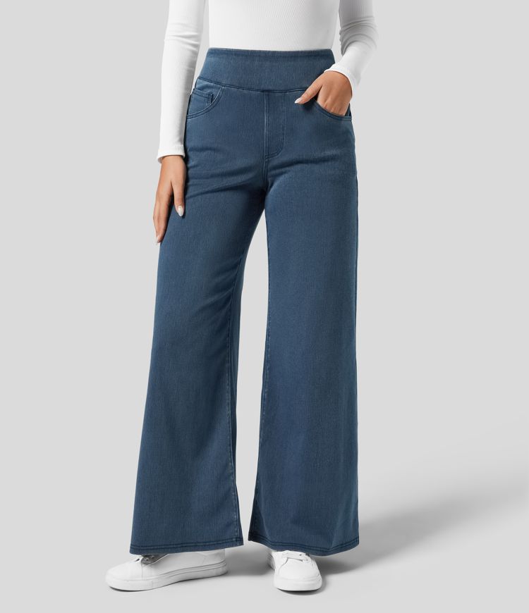 Evie | Bequeme Elastische Hose mit Hohem Bund