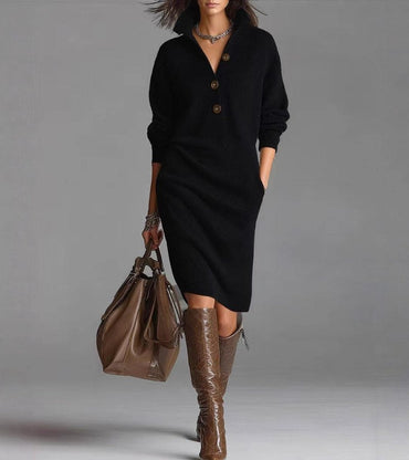 Apple™ - Warmes Elegantes Kleid | Bequem