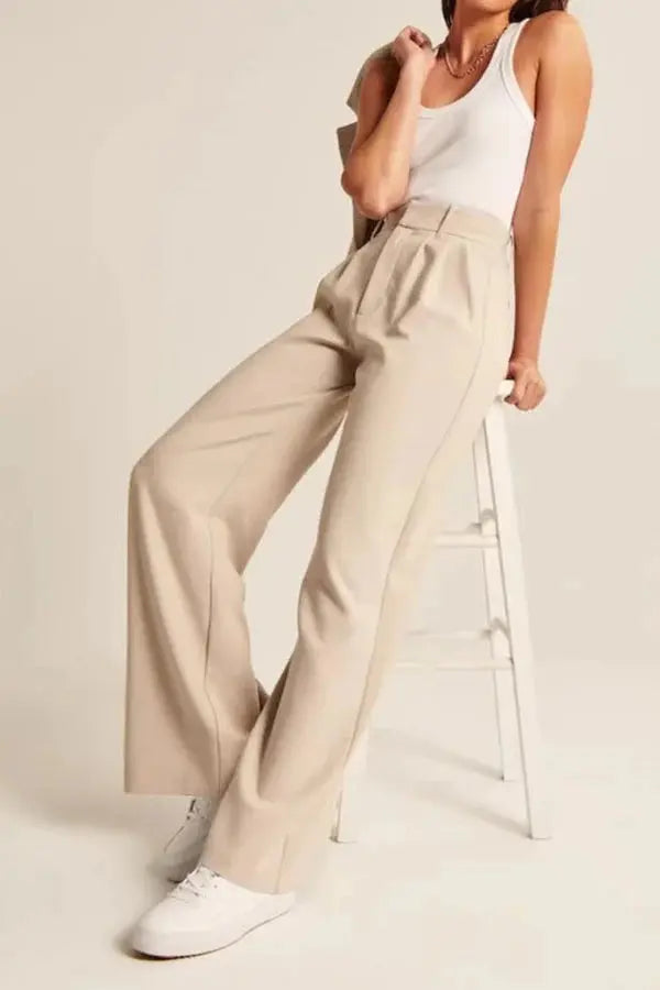 Elegante High-Waist Wide-Leg Hose mit zeitlosem Schnitt