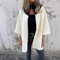 Schicke bicolore lange Jacke für elegante Lagenlook