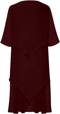 Elegantes Chiffonkleid mit Lagenlook