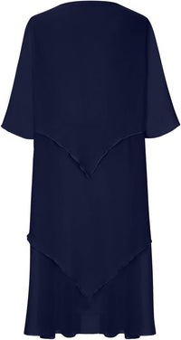 Elegantes Chiffonkleid mit Lagenlook